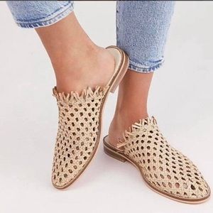 Free people mirage flat woven sandal